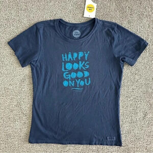 Life Is Good Navy Blue Short Sleeve Tee